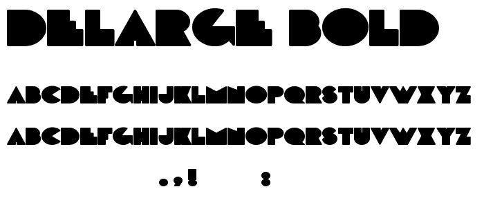 DeLarge Bold font